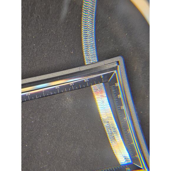 Vintage Sterling Silver .925 Italy Herringbone Chain Necklace – Unisex, 18”/20” - Picture 9 of 16